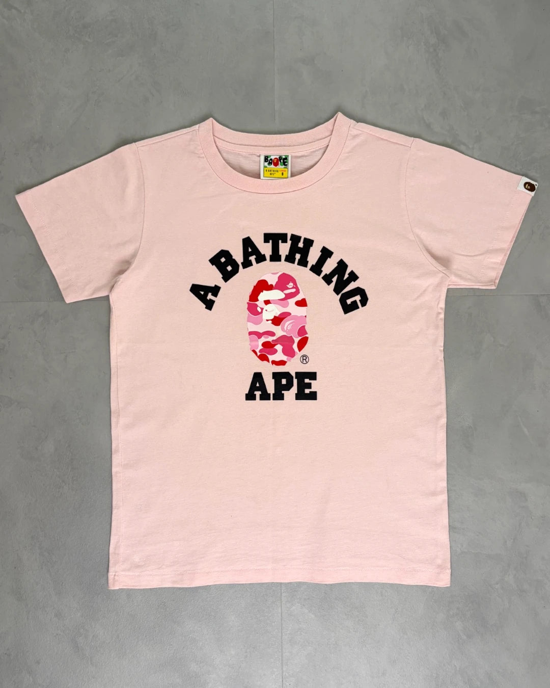 Bape Bathing Ape Camo T Shirt pink - S