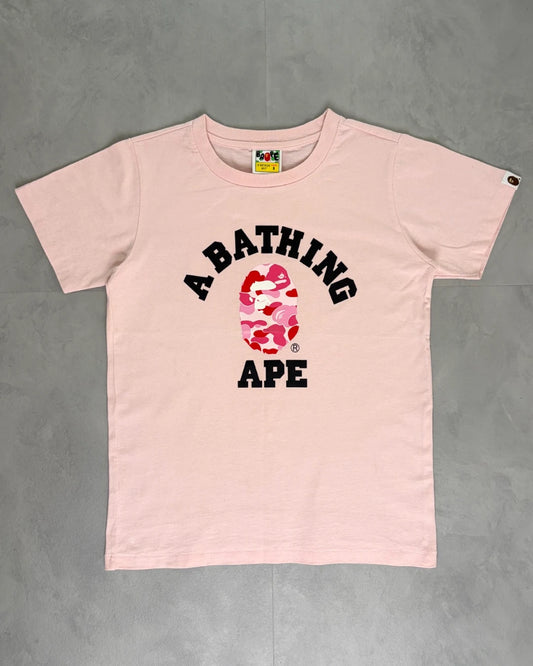 Bape Bathing Ape Camo T Shirt pink - S