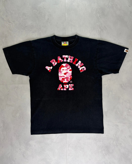Bape Bathing Ape Pink Camo T Shirt black - S