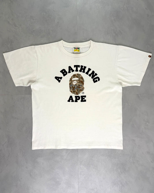 Bape Bathing Ape Desert Camo Ape T Shirt white - M