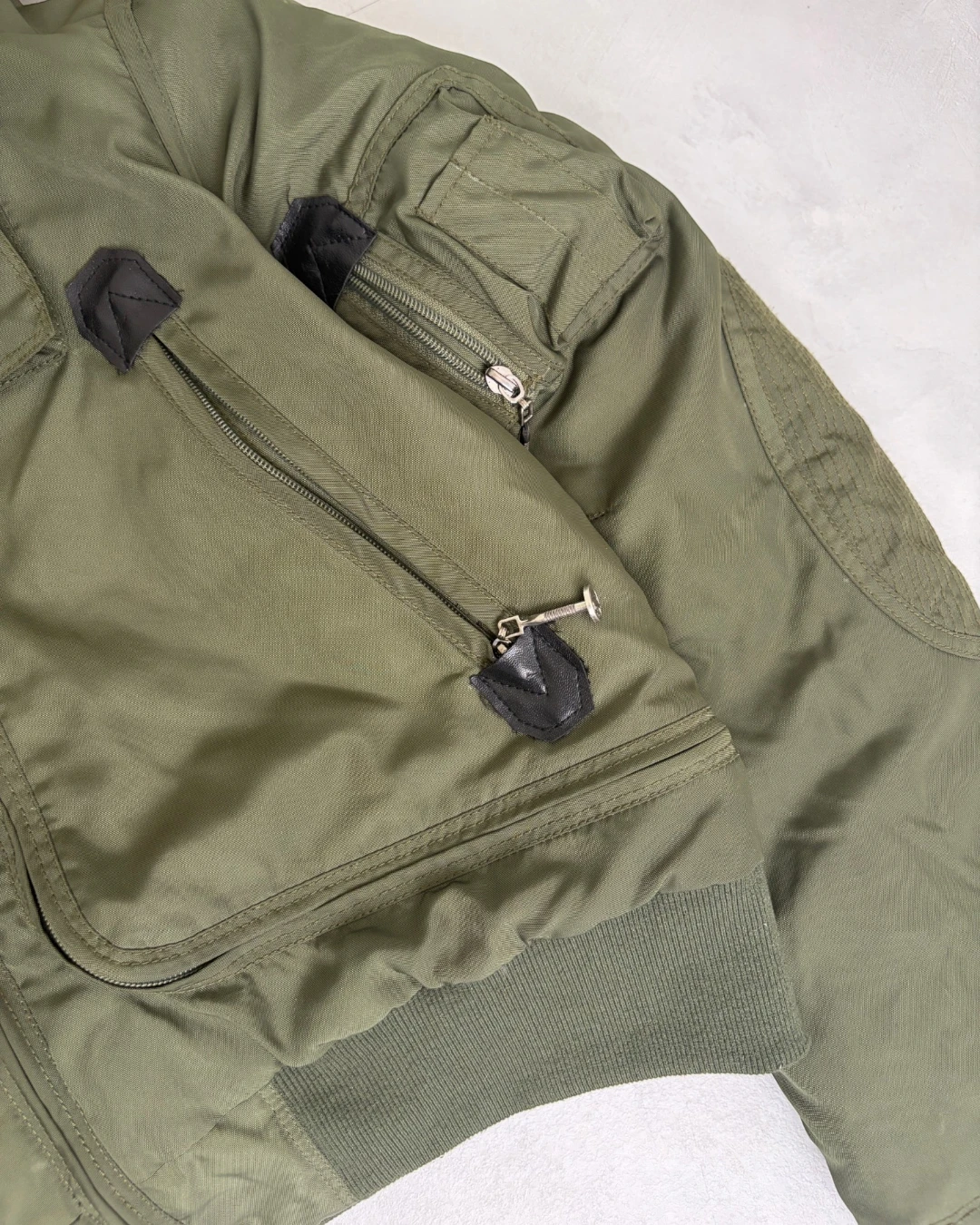 Corvidae Leopard Parka Jacket khaki – M