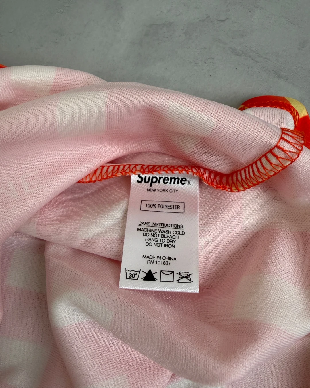 Supreme Grid Football Jersey orange – L