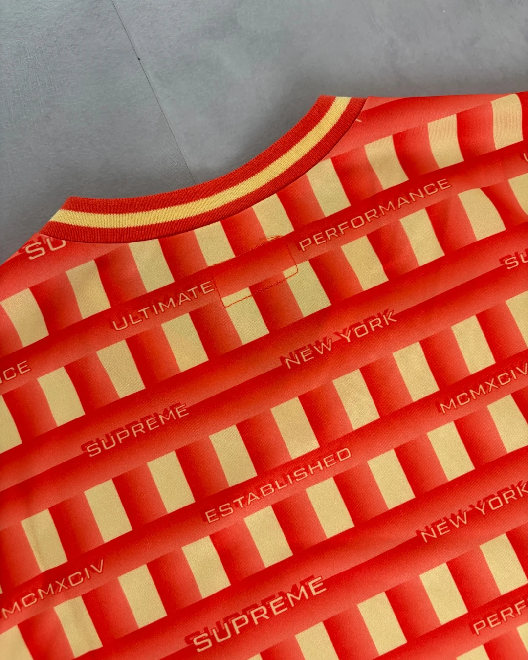 Supreme Grid Football Jersey orange – L