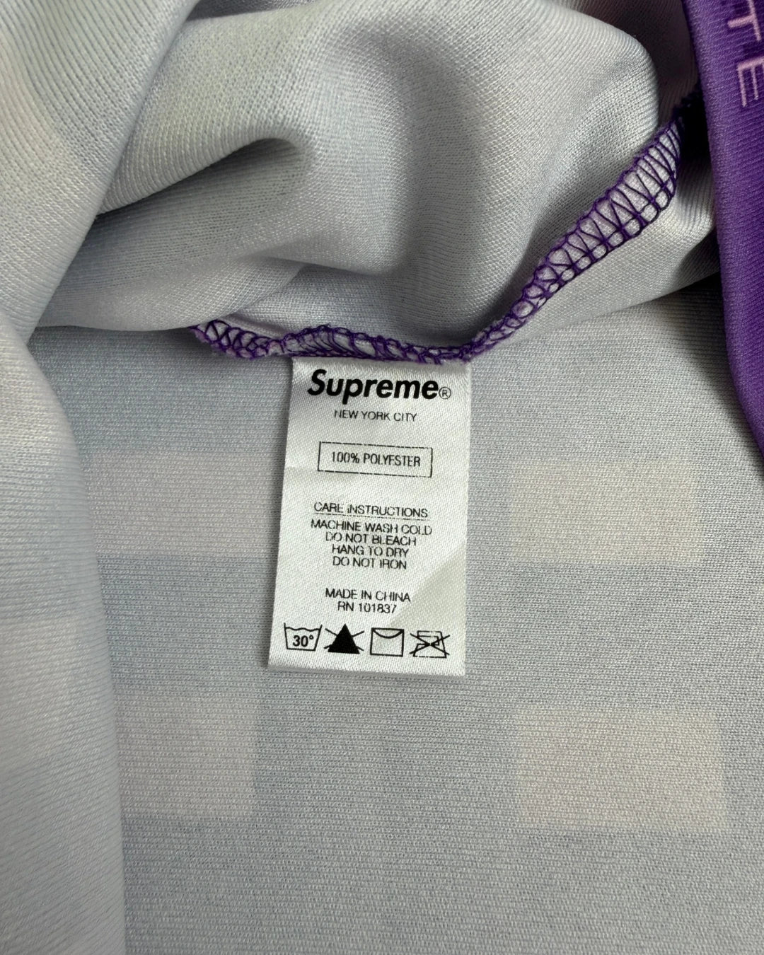 Supreme Grid Football Jersey purple – S
