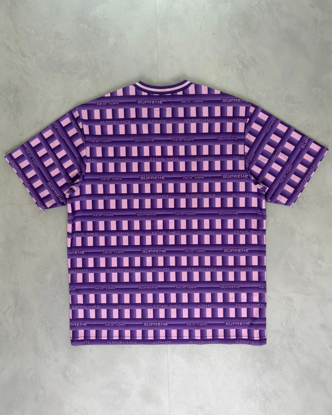 Supreme Grid Football Jersey purple – S