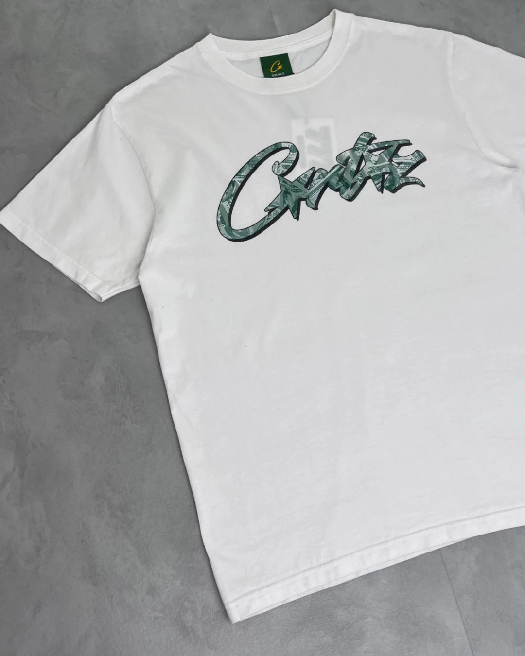CORTEIZ Dollar Allstarz White T Shirt - (USED) - S