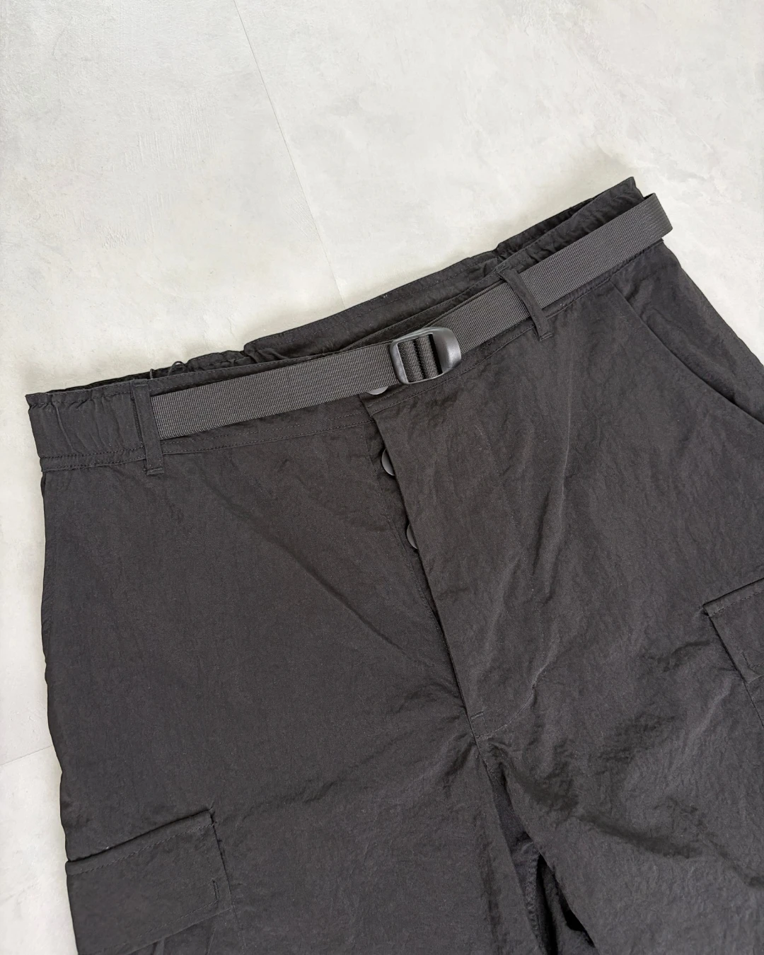 Corteiz Lightwork Nylon Cargo Shorts black - XL