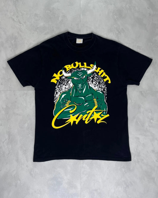 CORTEIZ No Bullshit Black And Green T Shirt - (USED) - L