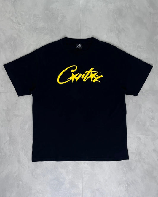 CORTEIZ Black And Yellow Allstarz T Shirt - (USED) - M