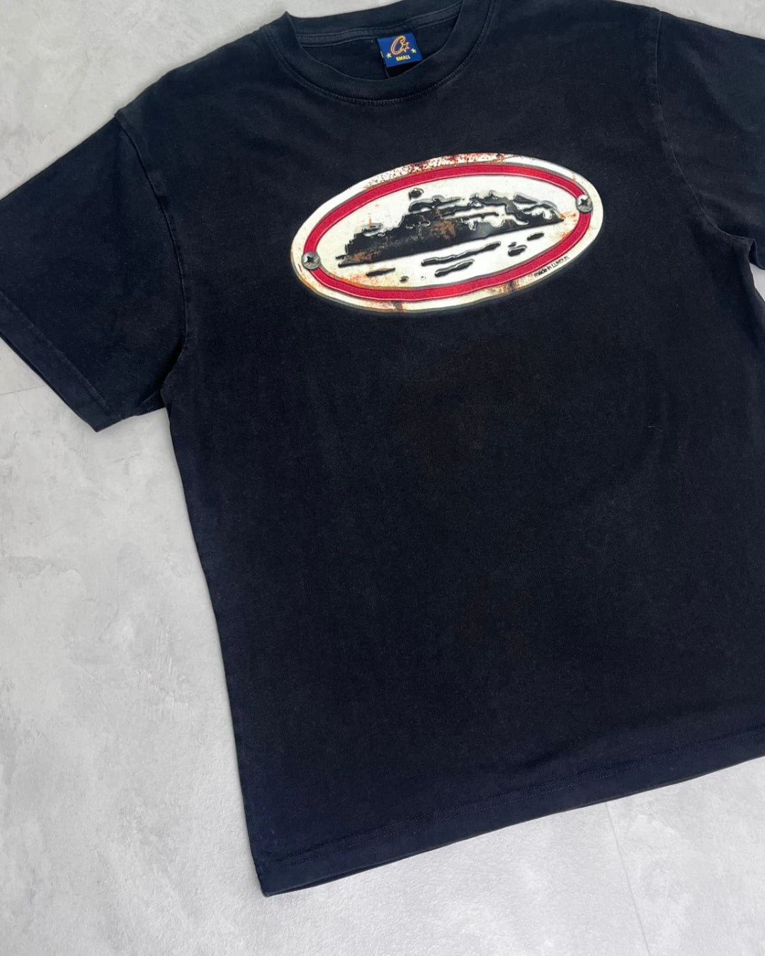 CORTEIZ Rusty Alcatraz Black T Shirt - (USED) - S