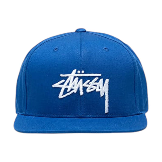 Stussy Classic Logo Snapback blue