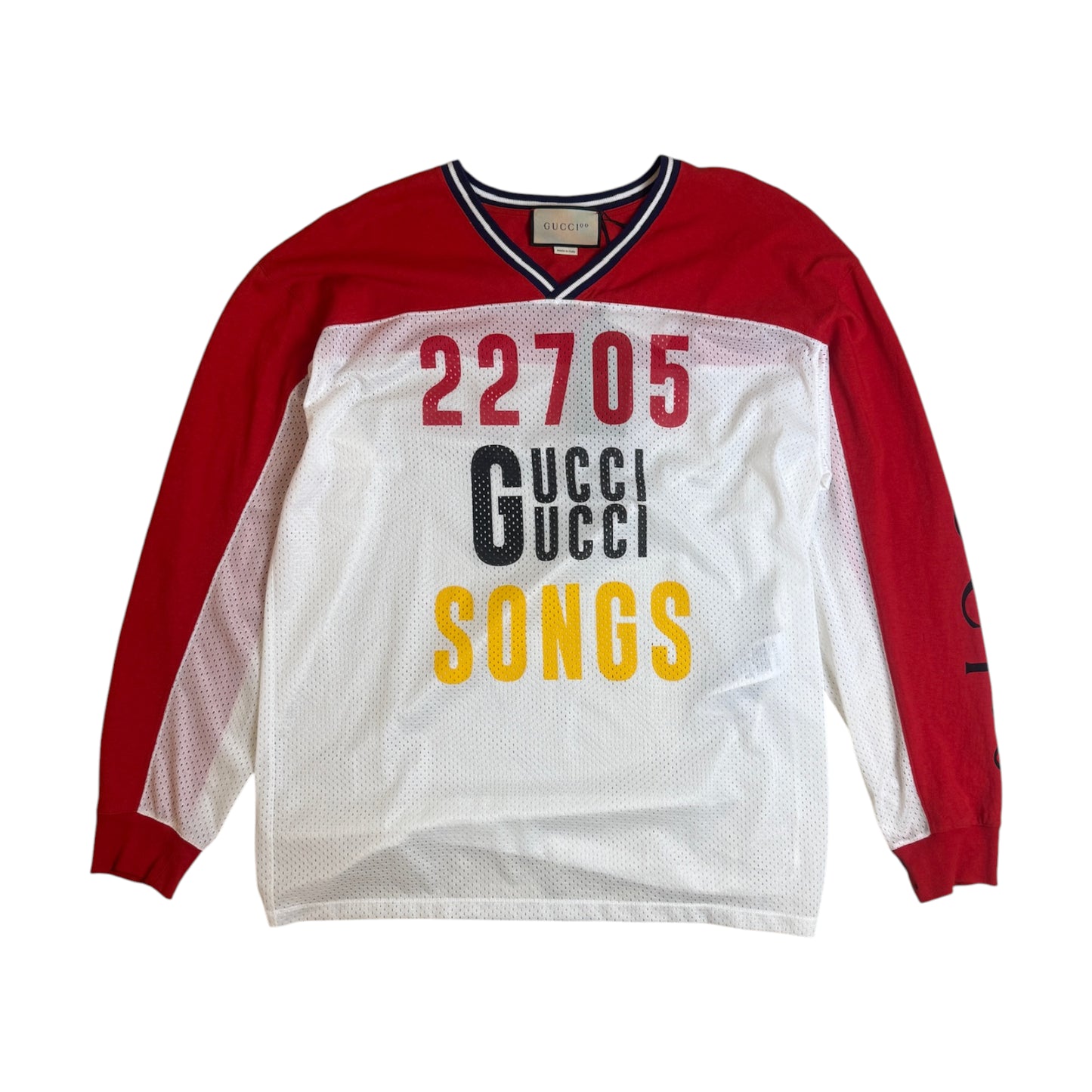 Gucci Songs Jersey red|white - L