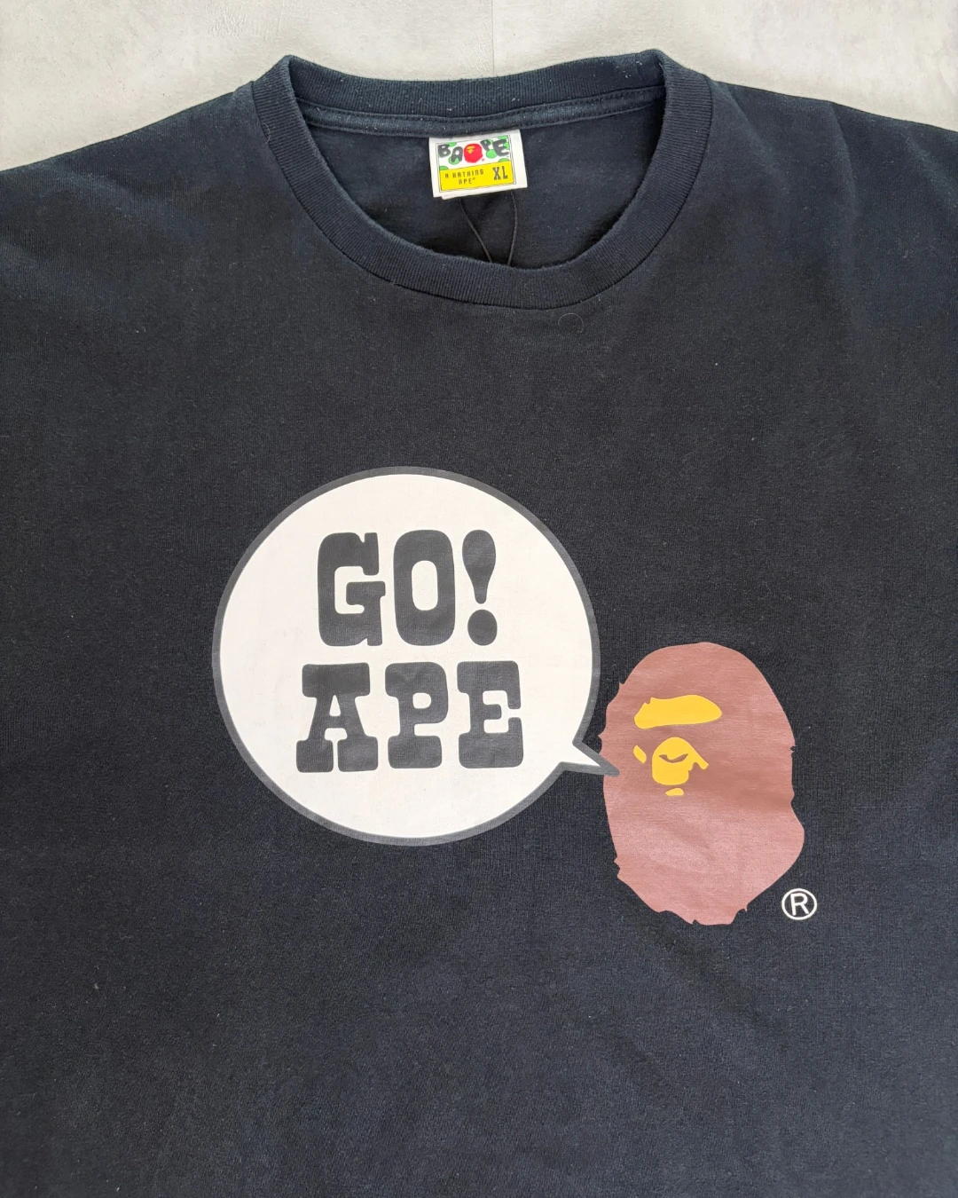 Bape Go Ape Graphic T Shirt black – XL