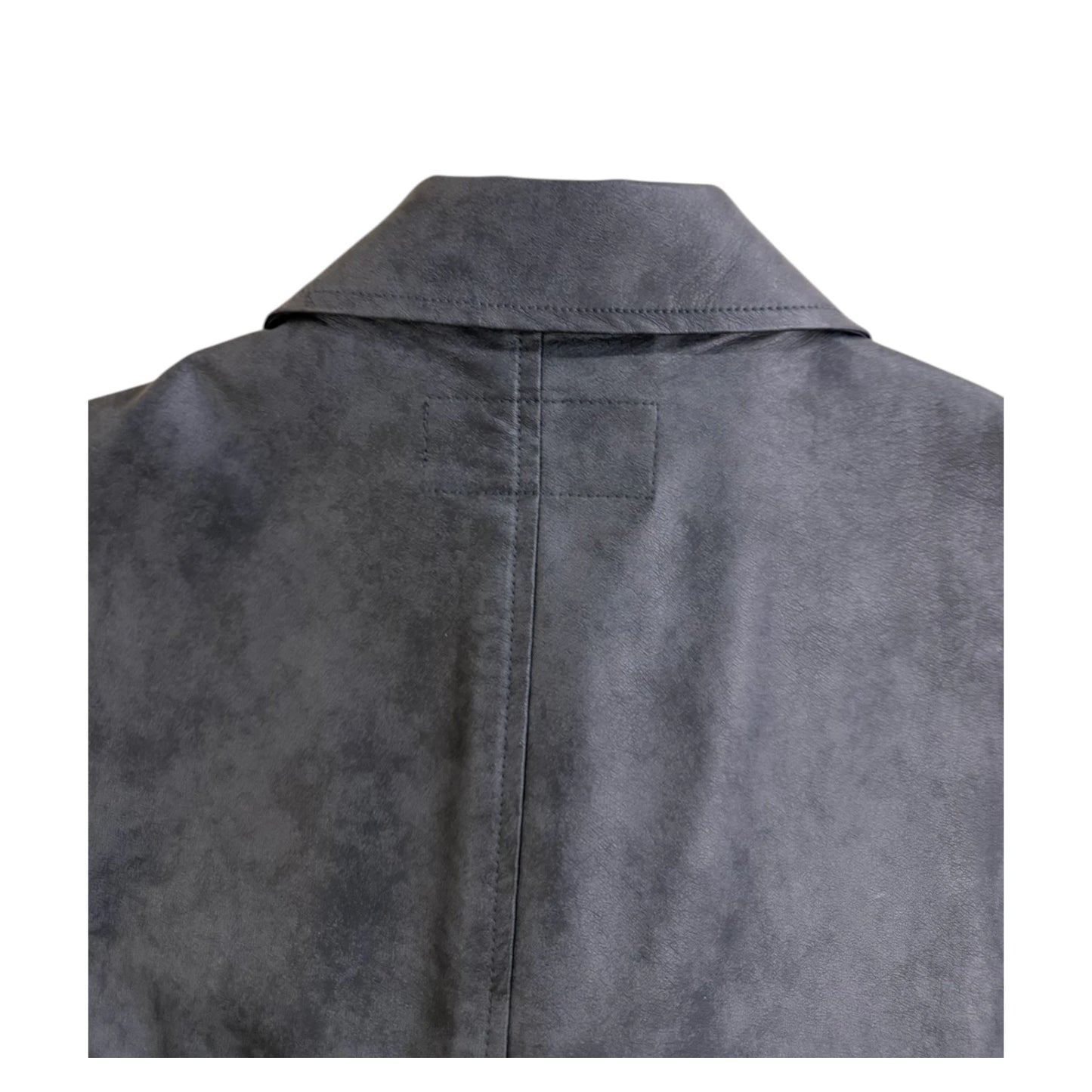 Tornado Mart Leather Zip Gilet - L