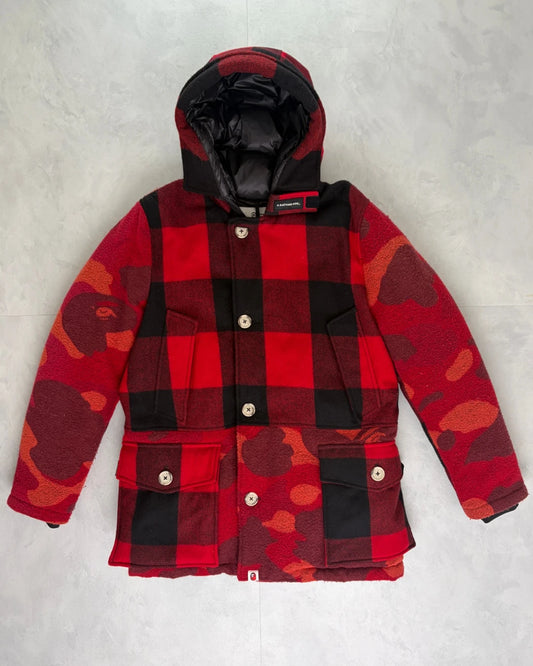 Bape X Woolwich Button Up Jacket camo – (GRADE A) / M