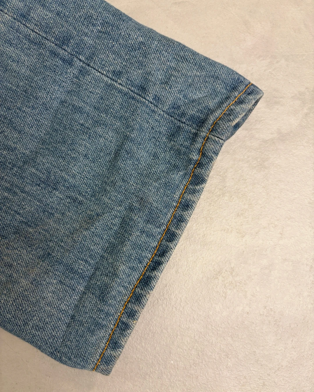 Bape Spell Out Back Embroidery Washed Jeans light blue – XXL