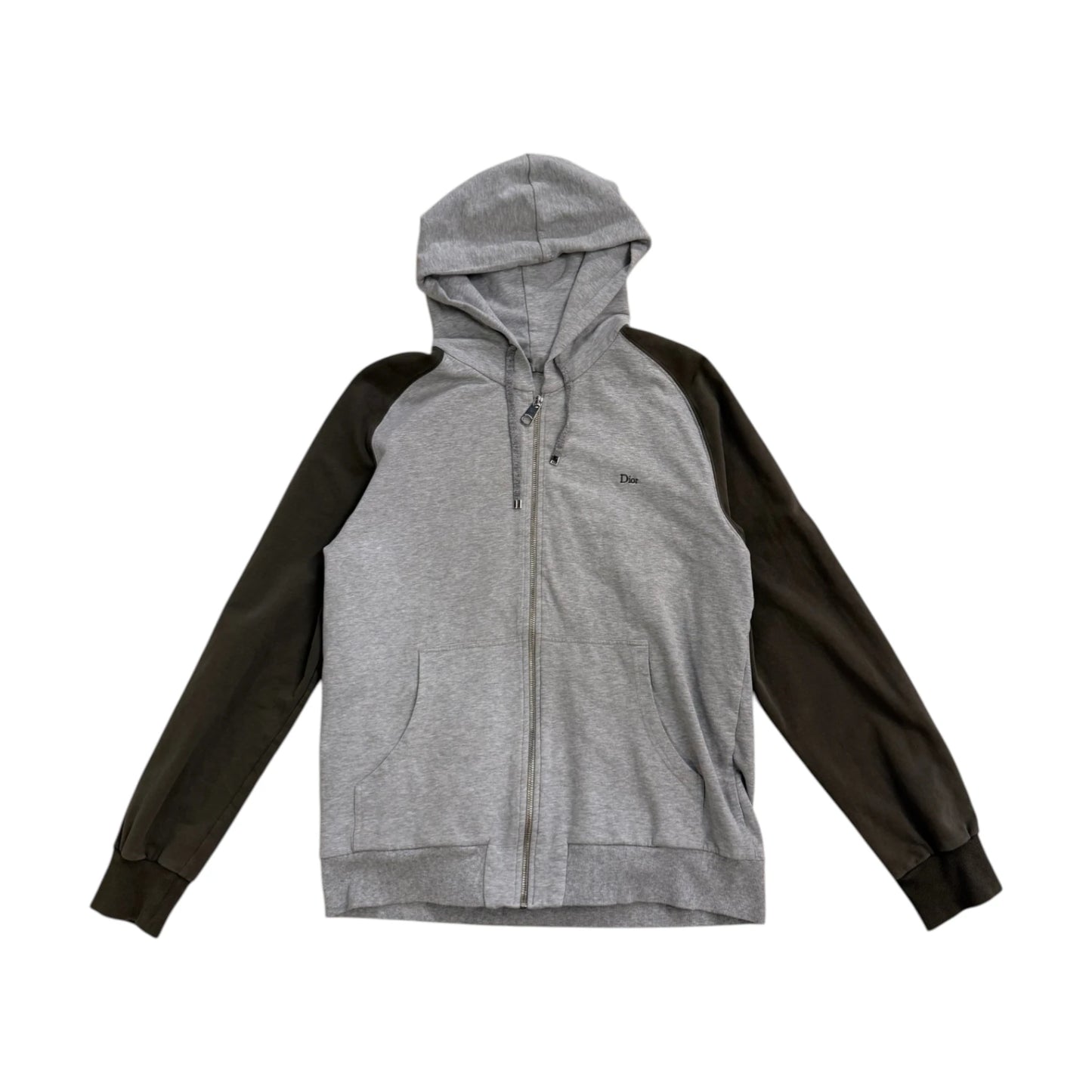 Dior Homme Zip Hoodie green|grey - L