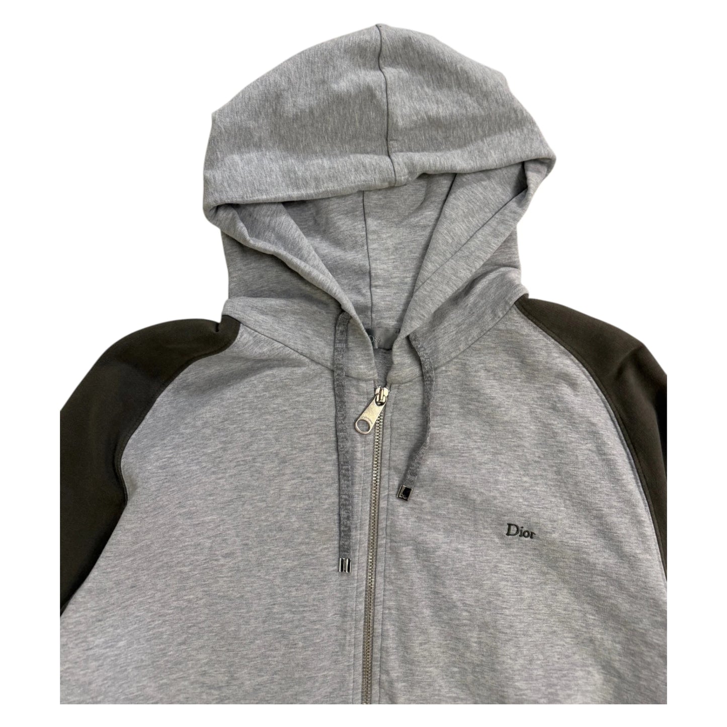 Dior Homme Zip Hoodie green|grey - L