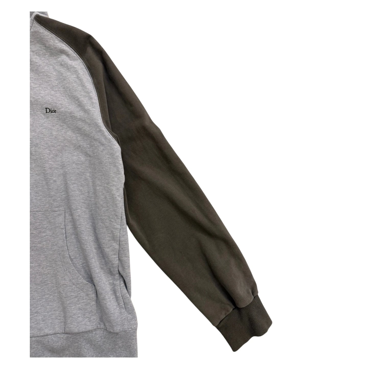 Dior Homme Zip Hoodie green|grey - L