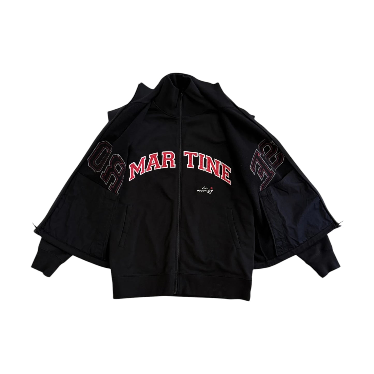 Martine Rose Two In One Zip Track Jacket black - S