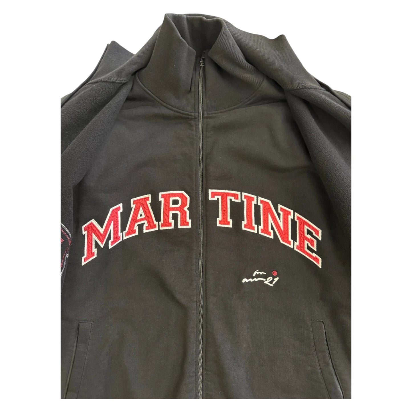 Martine Rose Two In One Zip Track Jacket black - S