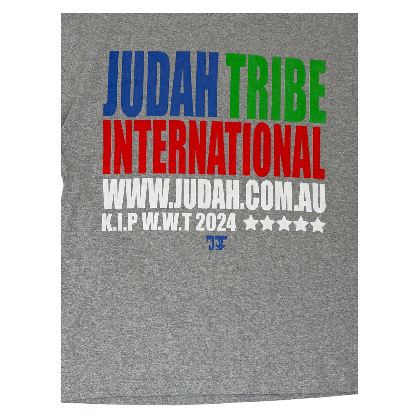 Judah Tribe Spellout T-shirt grey - L