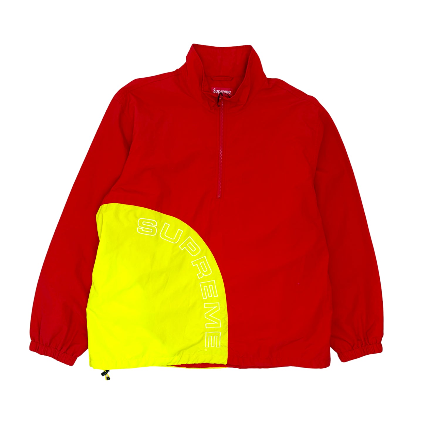 Supreme Nylon Full Tracksuit red + yellow - XL