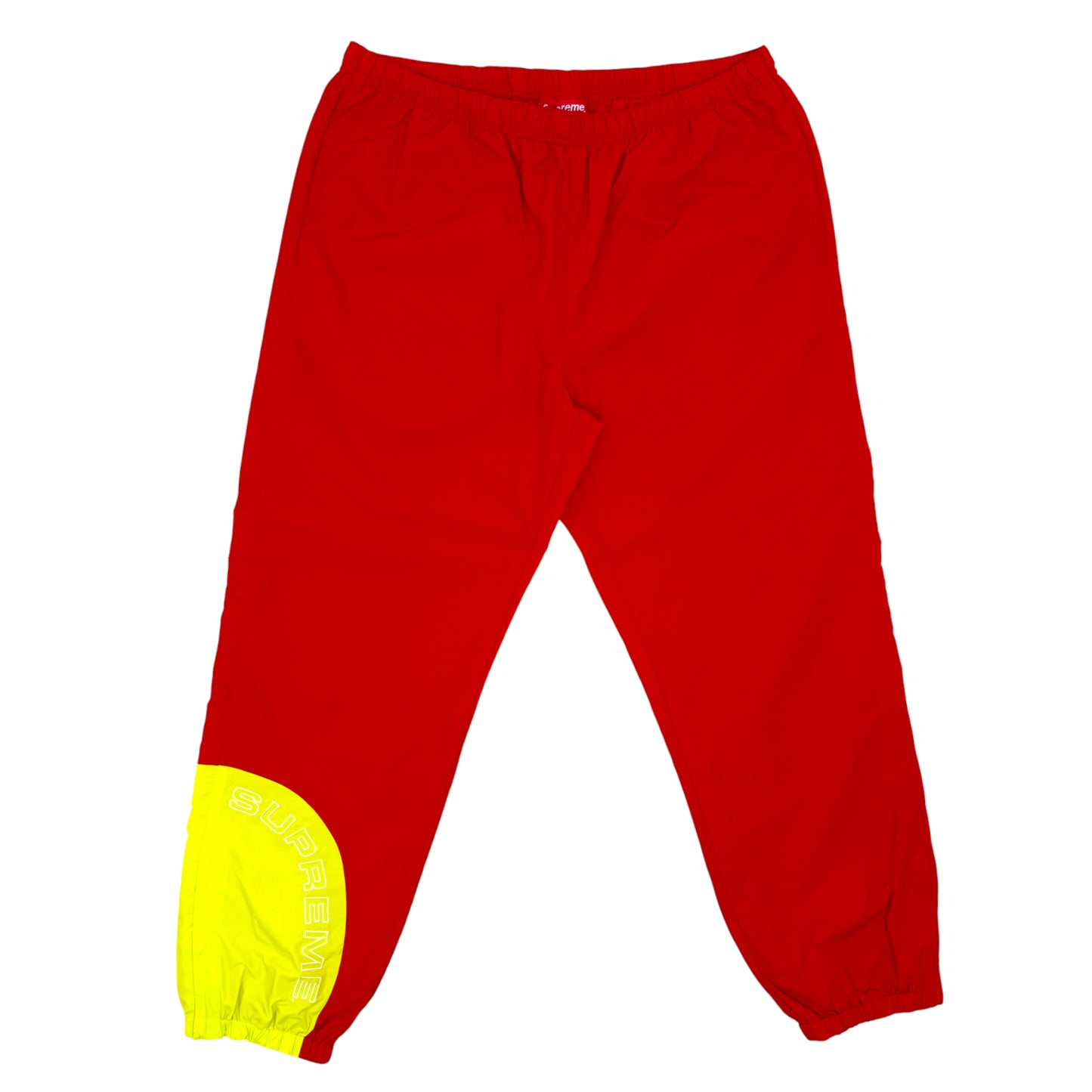 Supreme Nylon Full Tracksuit red + yellow - XL