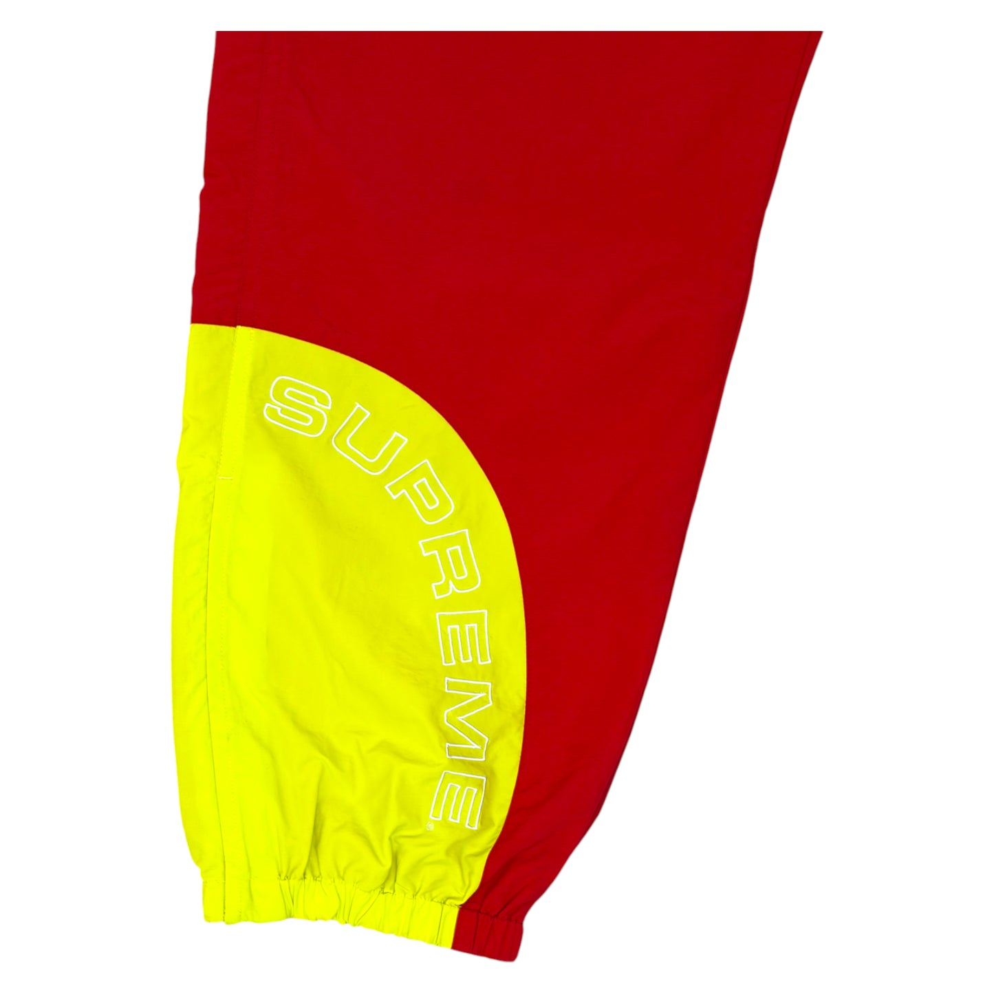 Supreme Nylon Full Tracksuit red + yellow - XL