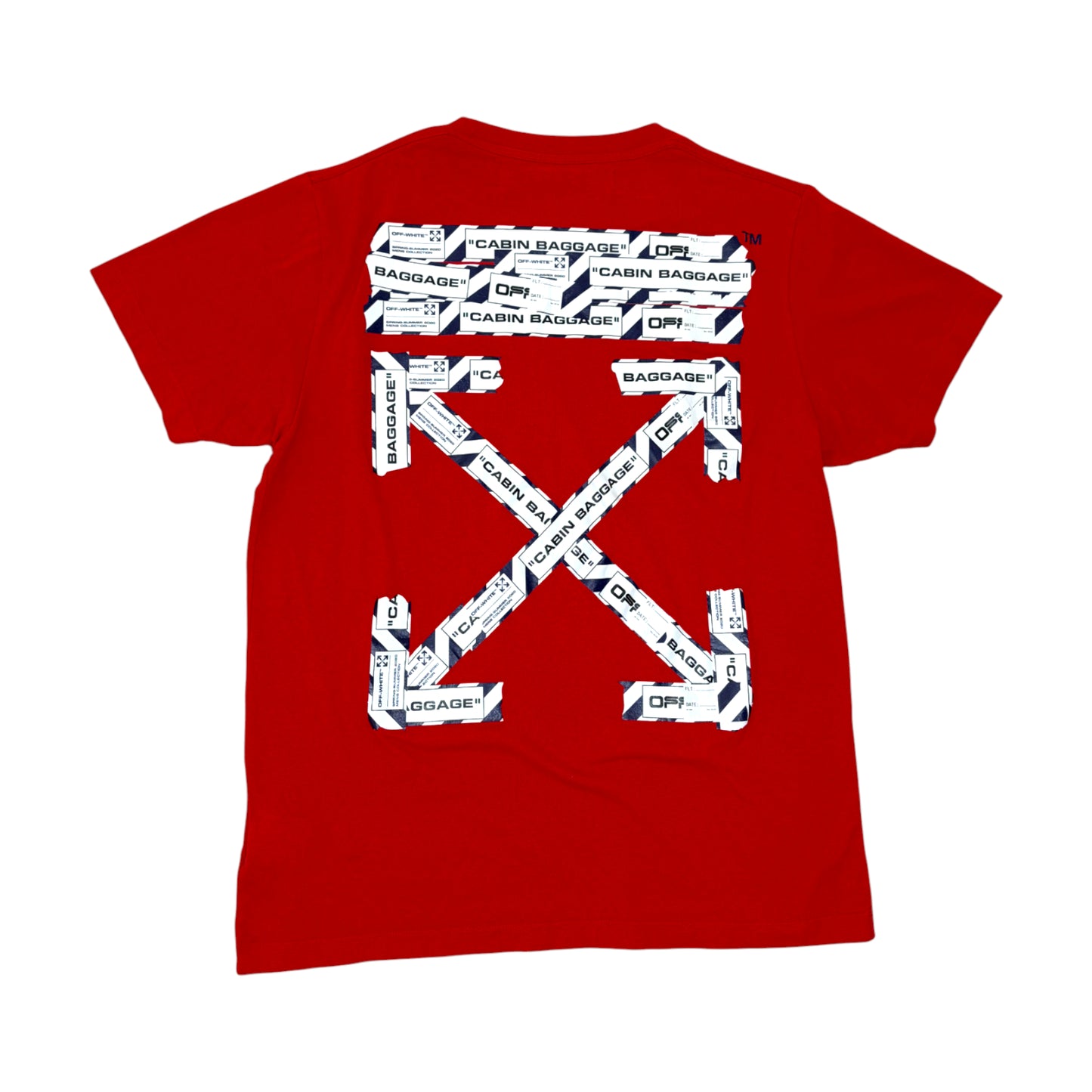 Off-White Cabin Baggage T Shirt red - L
