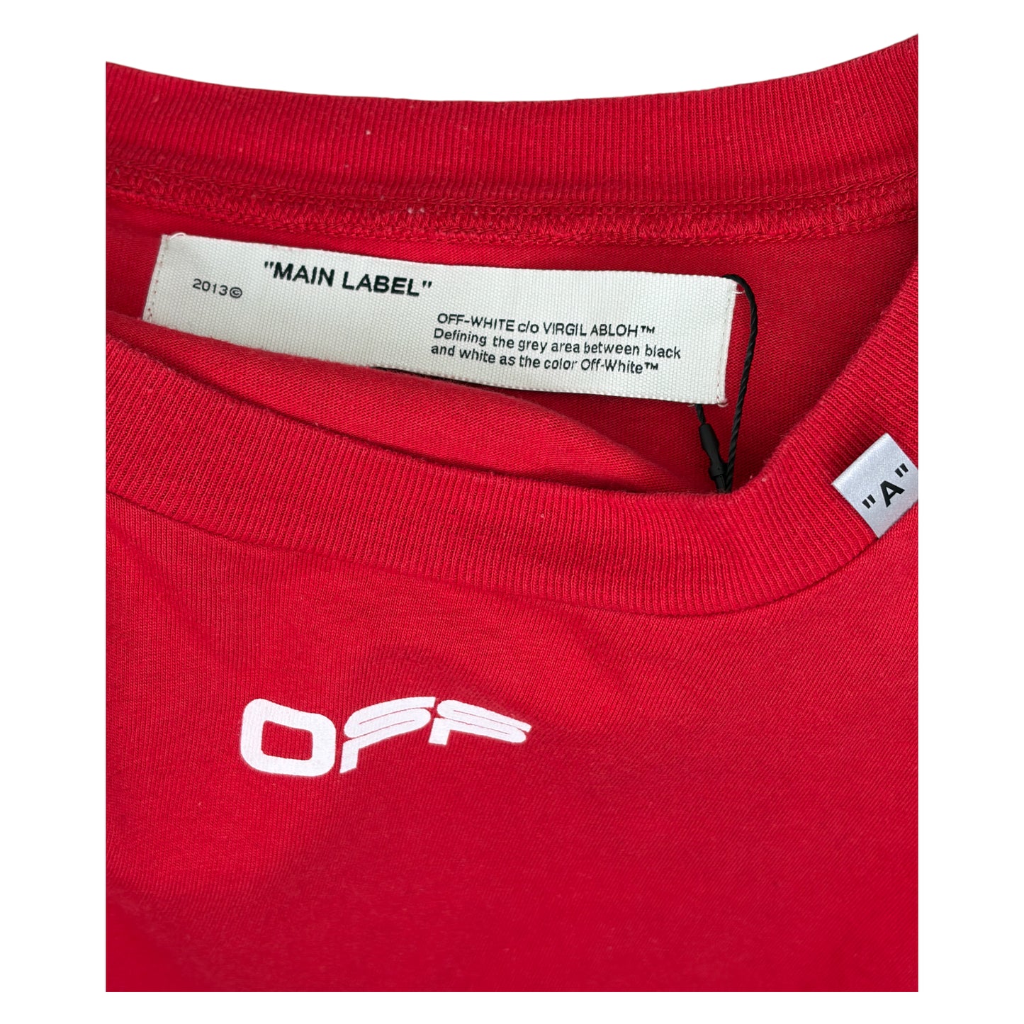 Off White Caravaggio Arrows Print T-shirt red - L
