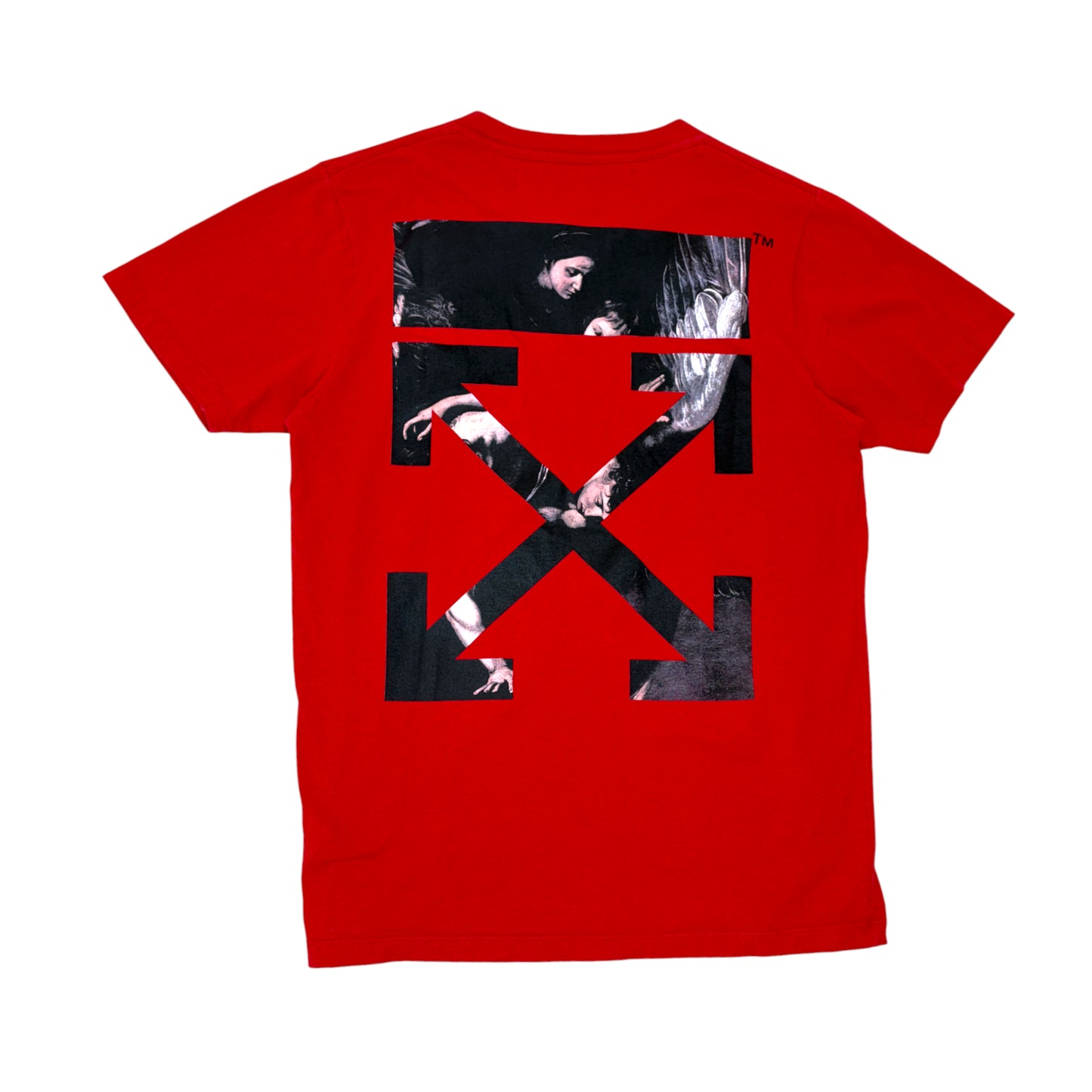 Off White Caravaggio Arrows Print T-shirt red - L