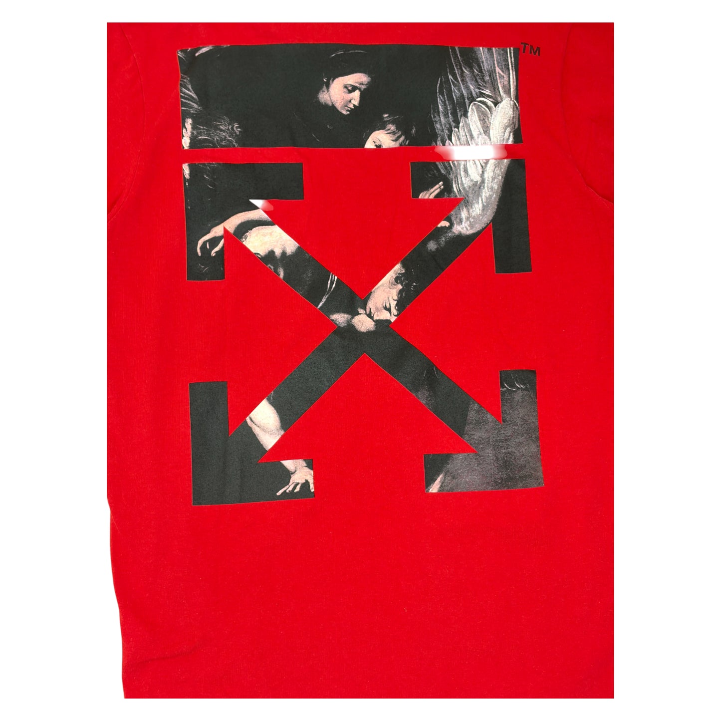 Off White Caravaggio Arrows Print T-shirt red - L