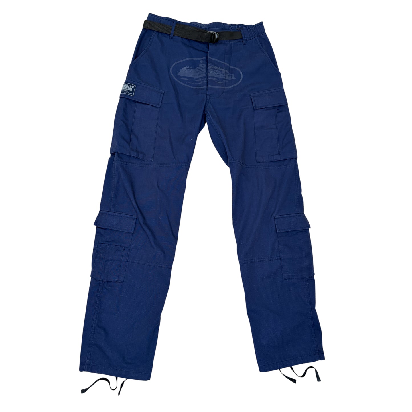 Corteiz Alcatraz Cargos navy on navy - M