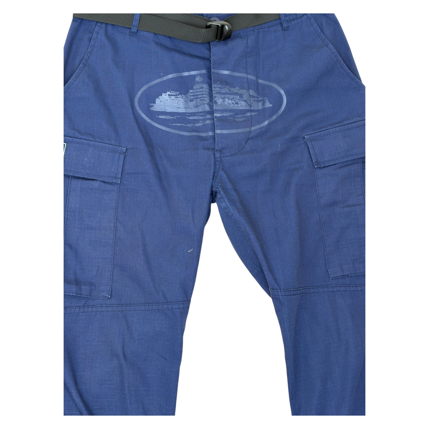Corteiz Alcatraz Cargos navy on navy - M