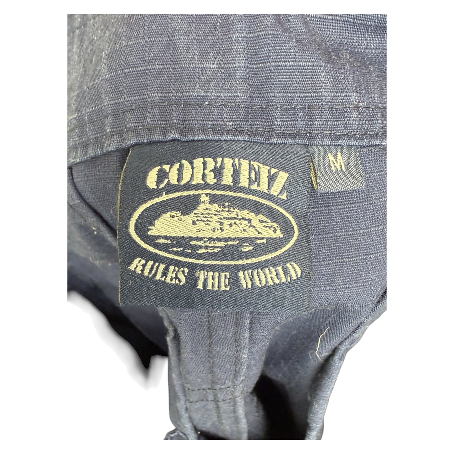 Corteiz Alcatraz Cargos navy on navy - M