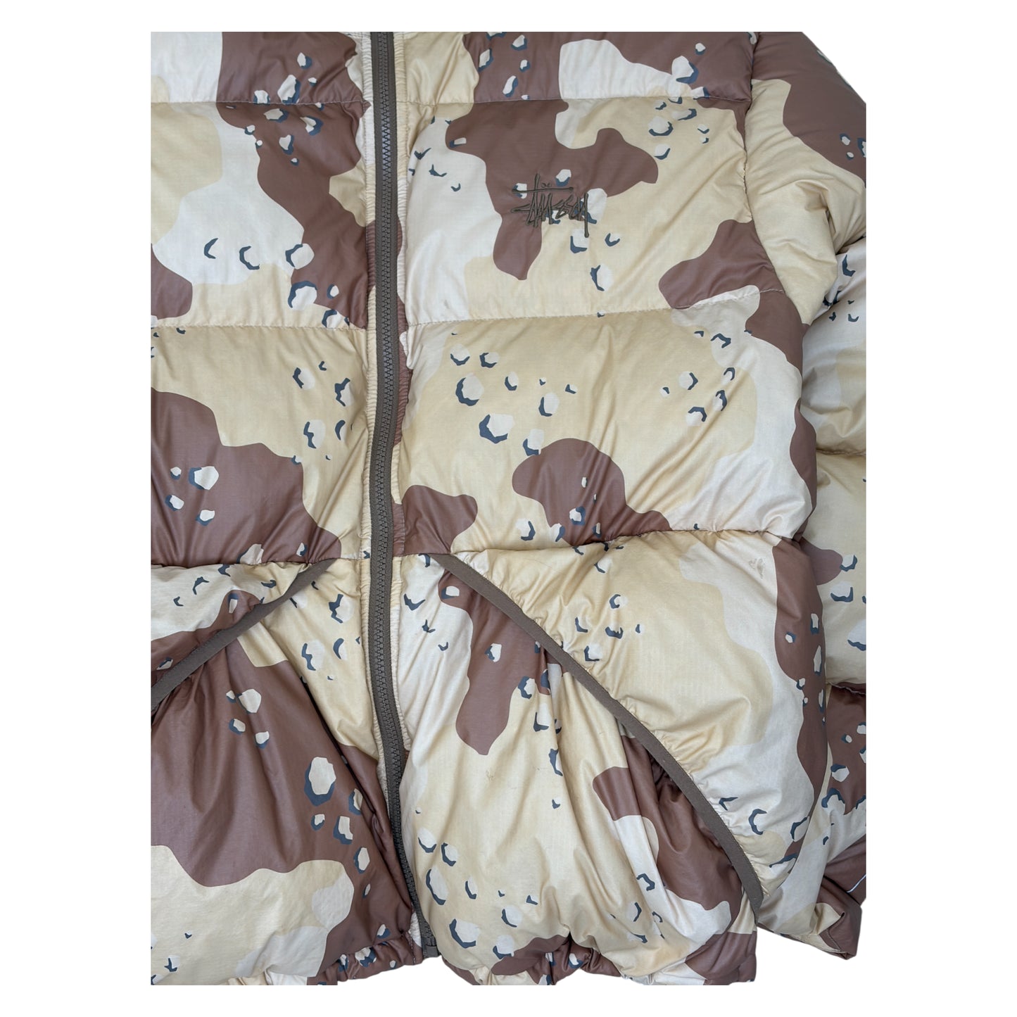 Stussy Desert Camo Puffer Jacket - L
