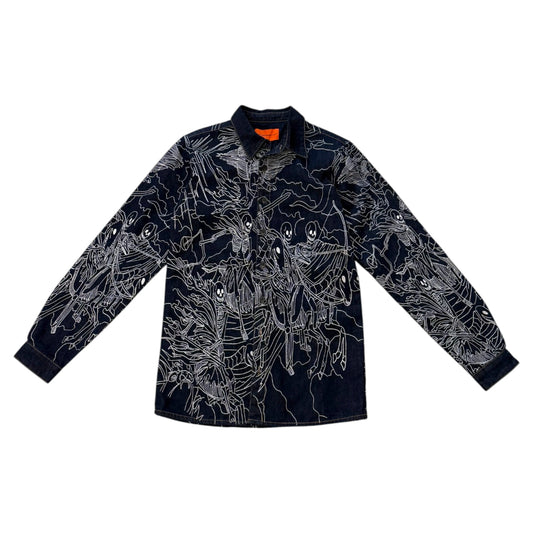 Who Decides War Four Horseman Flannel denim