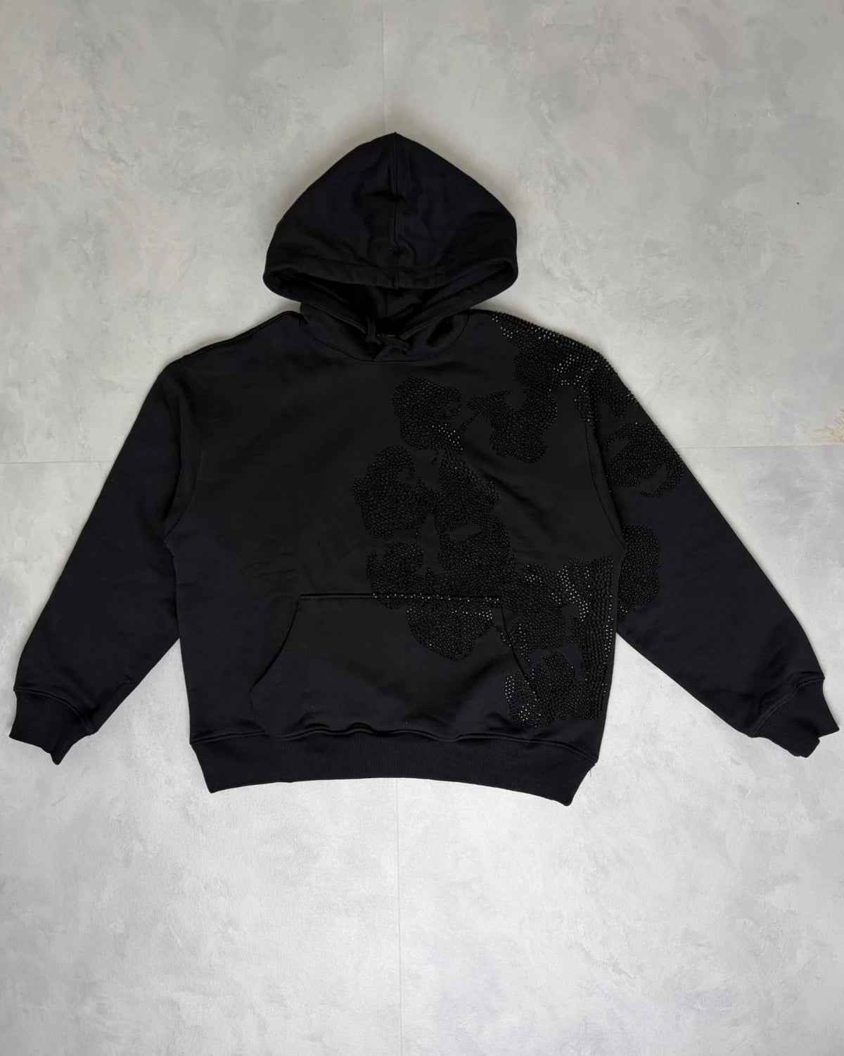 Denim Tears Rhinestone Cotton Wreath Hoodie black – S
