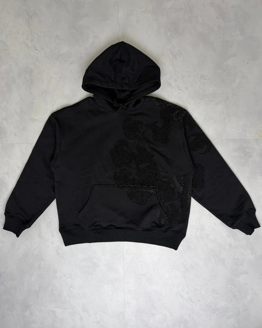 Denim Tears Rhinestone Cotton Wreath Hoodie black – S