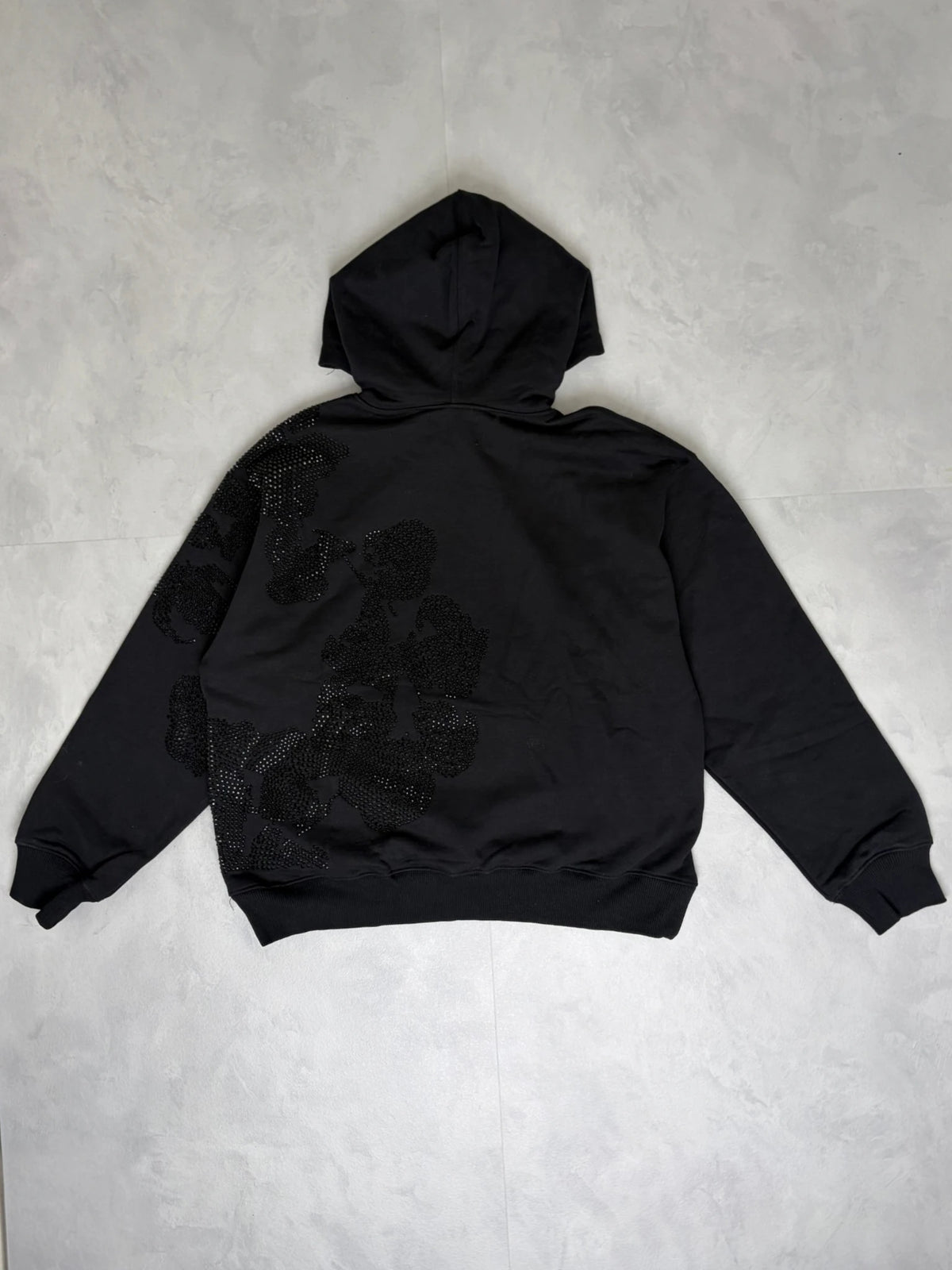 Denim Tears Rhinestone Cotton Wreath Hoodie black – S
