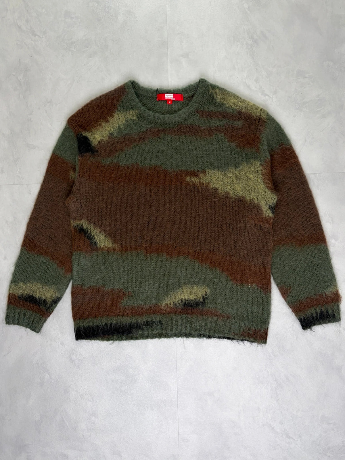 Supreme X Junya Watanabe Camo Mohair Sweatshirt - (USED)