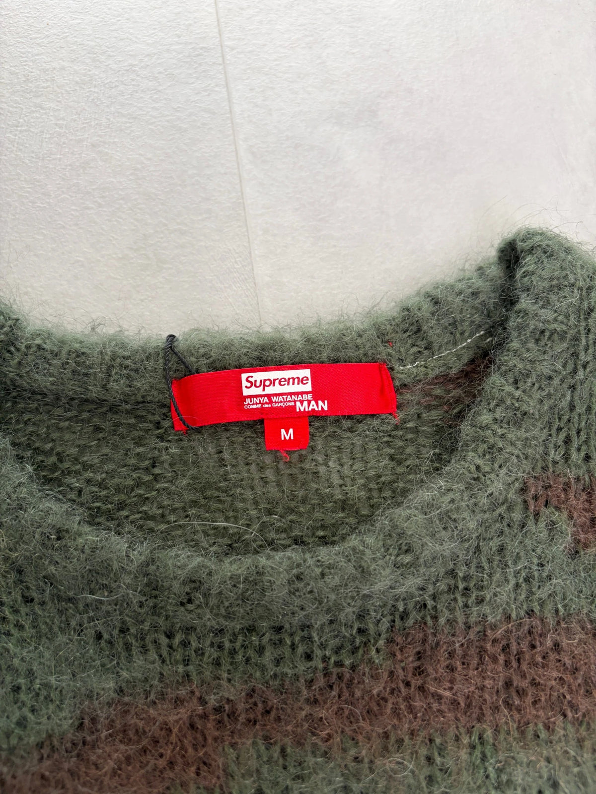 Supreme X Junya Watanabe Camo Mohair Sweatshirt - (USED)