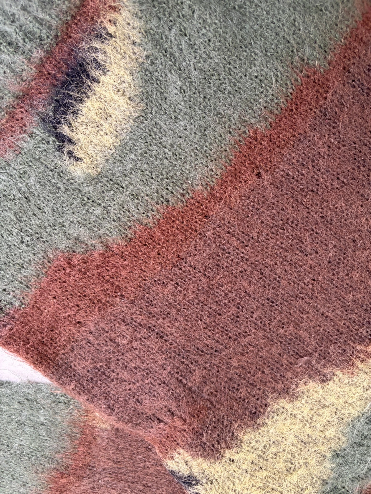 Supreme X Junya Watanabe Camo Mohair Sweatshirt - (USED)