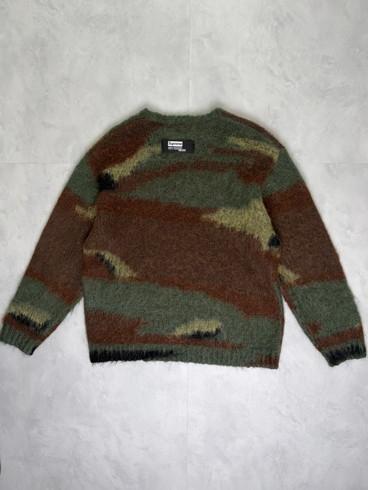Supreme X Junya Watanabe Camo Mohair Sweatshirt - (USED)
