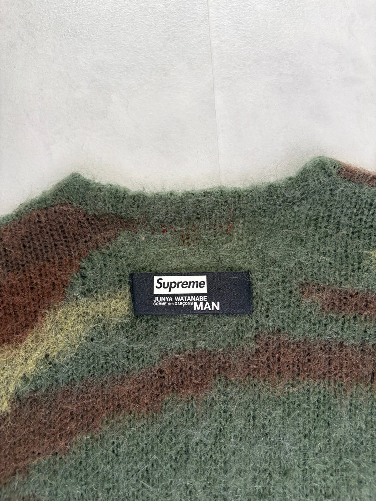 Supreme X Junya Watanabe Camo Mohair Sweatshirt - (USED)