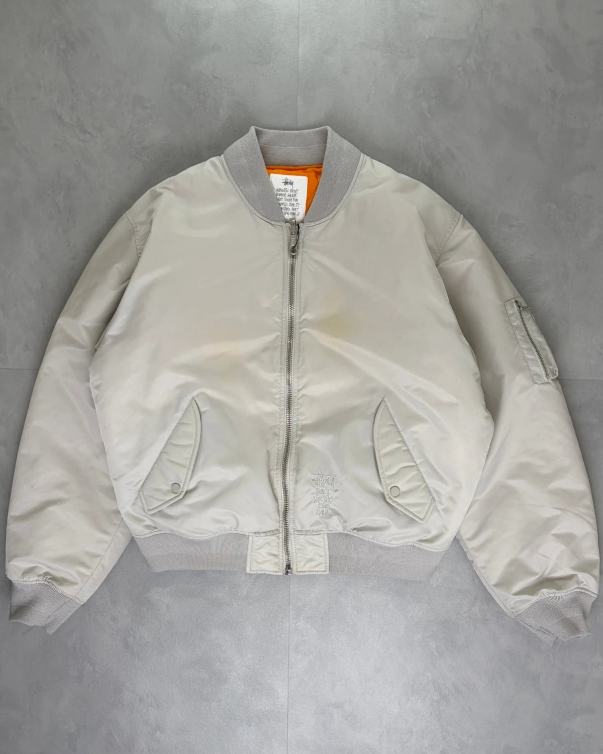 Stussy Bomber Jacket grey – XL