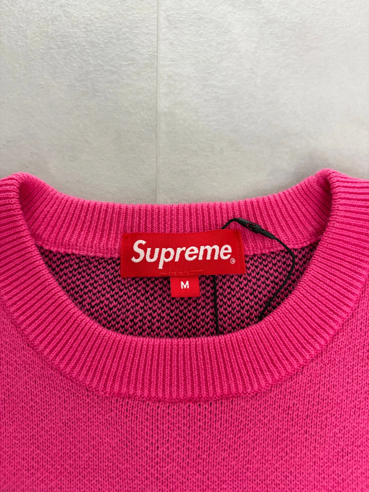 Supreme Bones Knitted Sweatshirt pink – M