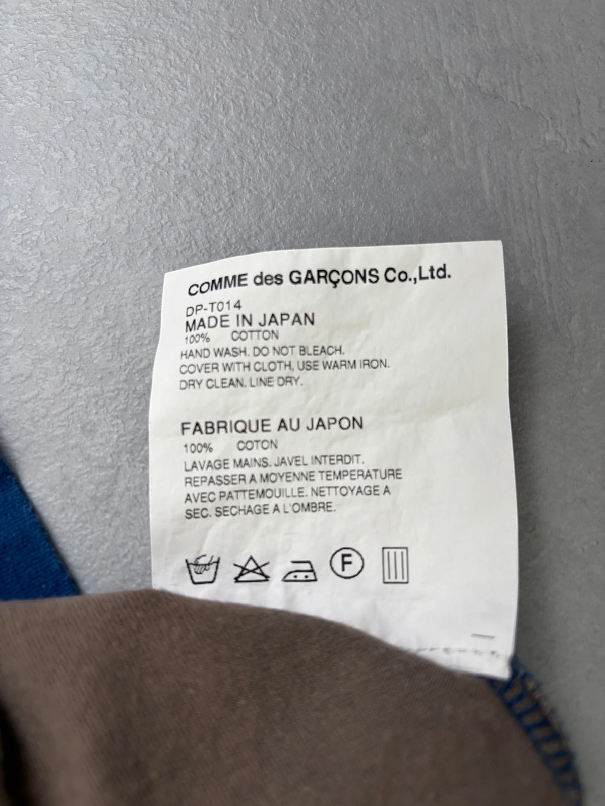 COMME DES GARCONS HOMME MULTI COLOUR TEE - USED - S