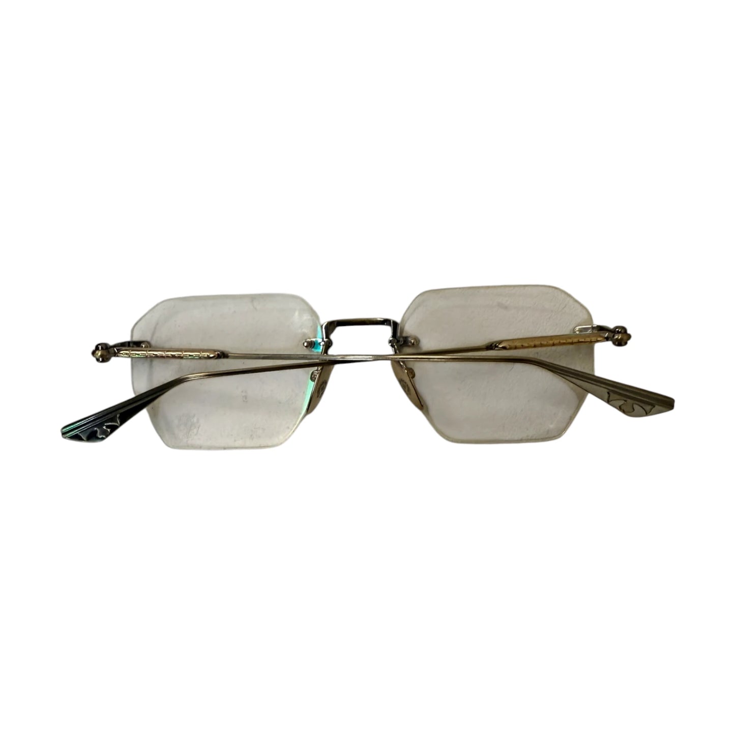 Chrome Hearts Hole Shot Sunglasses gold